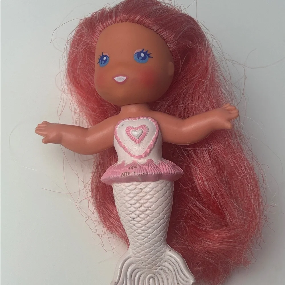 VTG Kenner Sea Wees Bubble Ballet Satin & Baby Swirl PinkMermaid Bath Toy 1984